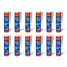 12 Adesivo Selante PU 40 Flex Multiuso 360g Vedação Trinca Ralo Porta Janela Poliuretano Silicone