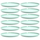 12 Bandejas Redondas 28cm Verde Menta Servir Doces Salgados Bubble Crippa Bar Restaurante