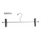12 Cabides Saia Cromado Com Pregador, Presilha Resistente
