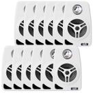 12 Caixa De Som Ambiente Leson Branca 70w 8 Ohms 4 Pol