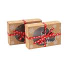 12 Caixas De Presente Para Biscoitos E Donuts De Natal Com Janela Transparente E Fitas De Natal Para