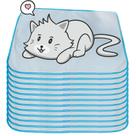 12 Caminhas para Cães e Gatos Dobrável 200 Lavagens 70x50 Branco com Borda Azul Antipulgas Quality 12 Caminhas para Cães e Gatos Dobrável 200 Lavagens 70x50 Branco com Borda Azul Antipulgas Quality