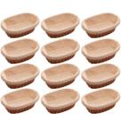 12 Cestas Porta Pão 24x17cm Servir Restaurantes Oval Rattan Plástico Forro Tecido Cesto Lyor 12 Cestas Porta Pão 24x17cm Servir Restaurantes Oval Rattan Plástico Forro Tecido Cesto Lyor