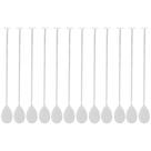 12 Colheres Bailarinas Inox 26cm Bebidas Coquetel Drinks Sucos Prata Tress Lyor