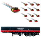 12 Conector Chicote Lanterna LED Lateral Guerra 5 vias 12 Conector Chicote Lanterna LED Lateral Guerra 5 vias