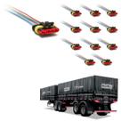 12 Conector Chicote Lanterna LED Lateral Noma 5 vias 12 Conector Chicote Lanterna LED Lateral Noma 5 vias