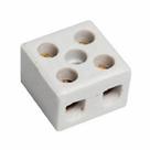 12 Conectores Porcelana Bip 16mm2 Cerâmica Normal 30A 600V - Fertak - 8203