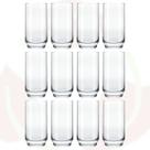 12 Copo de Vidro Lights 410ML Transparente Long Drink Suco