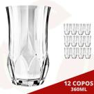 12 Copo Ópera Redondo Transparente 360ML Água Suco Drink Nadir 12 Copo Ópera Redondo Transparente 360ML Água Suco Drink Nadir