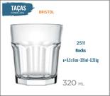 12 Copos Bristol 320ml - Whisky Cachaça Vodka