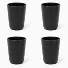 12 Copos de Melamina Preto 300ml Resistente Elegante Durável 12 Copos de Melamina Preto 300ml Resistente Elegante Durável