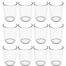 12 Copos de Plástico Transparente 500ml para Restaurante Escola Servir Água Suco