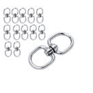 12 Destorcedor Mosquetão 25mm Aço Inox Cavalo Cão Corda Corrente 12 Destorcedor Mosquetão 25mm Aço Inox Cavalo Cão Corda Corrente