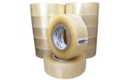 12 Fita Adesiva Larga 300m (300 metros x 45mm) Transparente para Embalar e Fechar Caixa