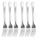 12 Garfos Aço Inox De Mesa Jantar Almoçar Comida Churrasco