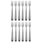 12 Garfos Jumbo Churrasco Inox 20cm