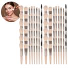 12 Kit Com 8 Peças De Pincéis De Maquiagem Cada Mini Cor Nude