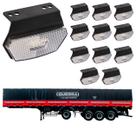 12 Lanterna Diamante Guerra LED Cristal c/ Suporte - Fio