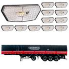 12 Lanterna Diamante Guerra LED Cristal Saída Fios