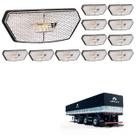 12 Lanterna Diamante Librelato LED Cristal Saída Fios