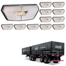 12 Lanterna Diamante Noma LED Cristal Saída Fios