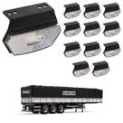 12 Lanterna Diamante Randon LED Cristal c/ Suporte - Fio