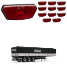 12 Lanterna Diamante Randon LED Rubi c/ Suporte - Conect