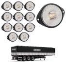 12 Lanterna Frontal Randon LED Cristal 65mm c/ Suporte - Fio