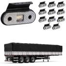 12 Lanterna Lateral Carreta LED Cristalc/ Supt.- Fio