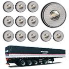 12 Lanterna Lateral Facchini LED Cristal 85mm Saída Conector