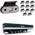 12 Lanterna Lateral Facchini LED Cristal C/ Supt. - Fio