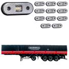 12 Lanterna Lateral Guerra LED Cristal Saída Fios 12 Lanterna Lateral Guerra LED Cristal Saída Fios