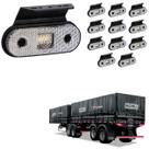 12 Lanterna Lateral Noma LED Cristal c/ Suporte - Fio