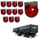 12 Lanterna Lateral Noma LED Rubi 85mm c/ Sup. - Conect.