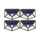 12 Luzes Solares de Parede com Sensor de Movimento - 100 LEDs - Iluminação Externa à Prova D'Água