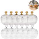 12 Mini Baleiro Transparente Pote com Tampa Festas Decoração