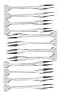 12 Mini Garfinho Talher Petisco Aperitivo Fondue Buffet Inox