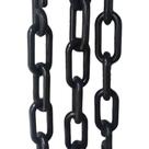 12 Mts Corrente Plástica Isola Calha Chuva Elo Pequeno Top Cor Preto
