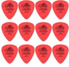 12 Palheta DUNLOP Tortex 0.50 mm Standard guitarra vermelha