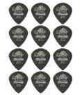 12 Palheta DUNLOP TORTEX 0,88mm JAZZ III Guitarra 482R PRETA
