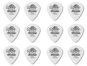 12 Palheta Jazz III branca Dunlop 478P 1.14 jazz3 guitarra