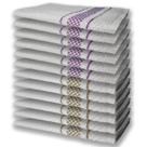 12 Panos De Prato Atoalhado Felpudo Premium 6 Lils 6 Marrom