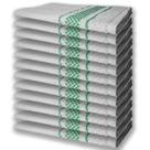 12 Panos de Prato Atoalhado Felpudo Premium Verde
