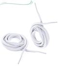 12 Pares de Cadarço Chato 1,20mt BRANCO - Kit Atacado