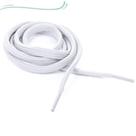 12 Pares de Cadarço Chato 1,20mt BRANCO - Kit Atacado