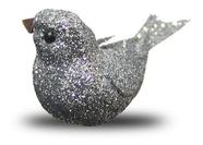 12 Passarinhos Glitter C/ Presilha 8cm Alta Qualidade
