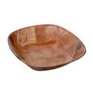 12 Petisqueira Tigela Quadrada Bambu Servir Petiscos 15cm