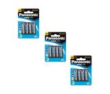 12 Pilhas Panasonic Super Hyper AA Comum Pequena 1.5V