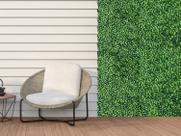 12 Placas Grama Premium UV Artificiais - quadro suspenso com folhagens Uv proteção contra raios solares