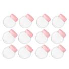 12 Pote Frasco 250ml Tampa De Rosca Plástico Cristal Cores